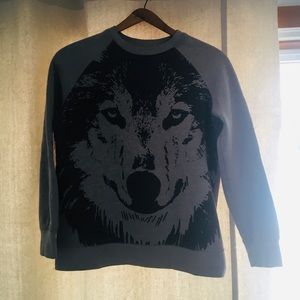 Wolf jersey sweatshirt